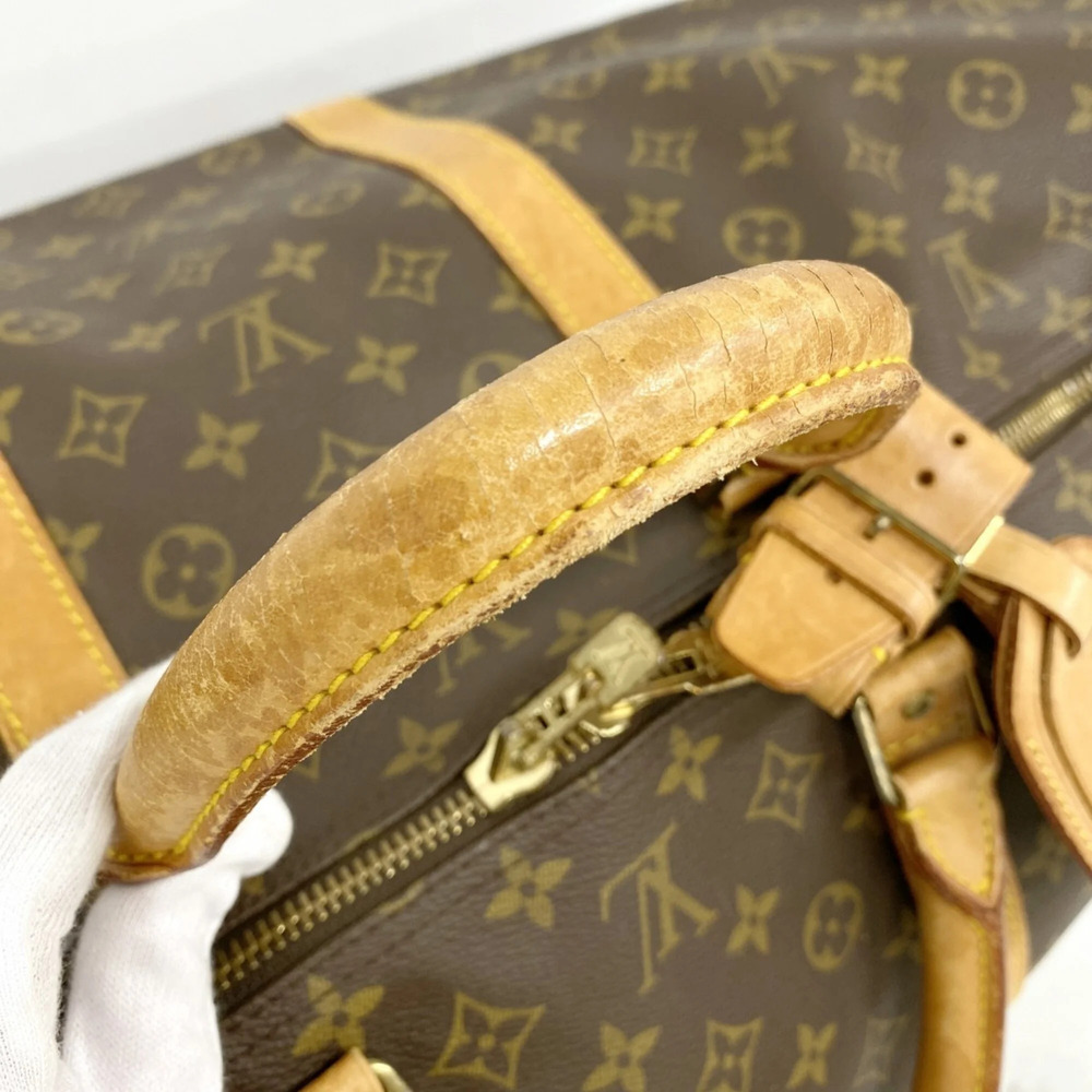 LOUIS VUITTON Brown Monogram Keepall 60 Boston Bag - Picture 8 of 13